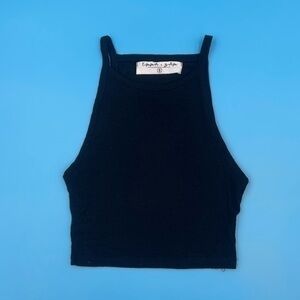 Emma & Sam Black Crop Top